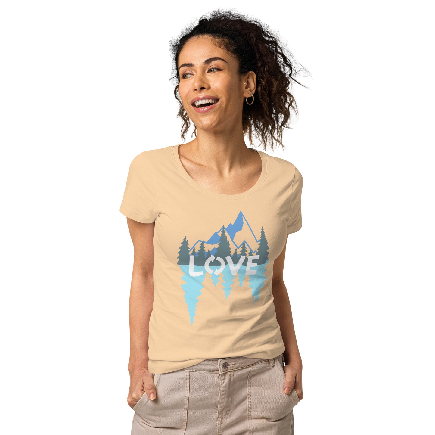 LOVE Nature Mountains Women’s Organic T-Shirt TeeSpect