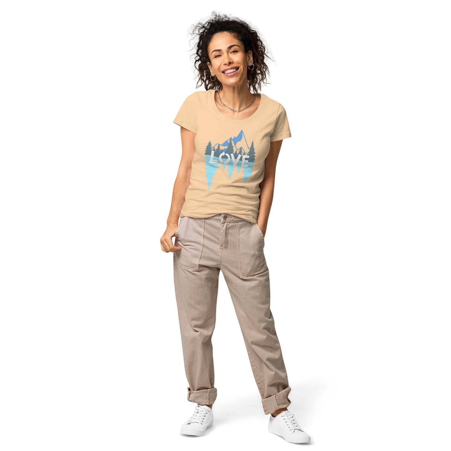 LOVE Nature Mountains Women’s Organic T-Shirt TeeSpect