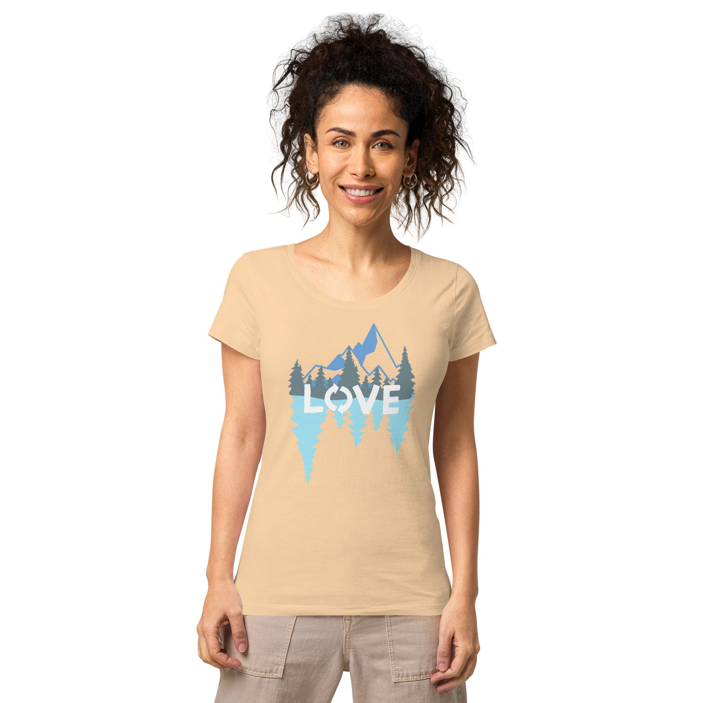 LOVE Nature Mountains Women’s Organic T-Shirt TeeSpect
