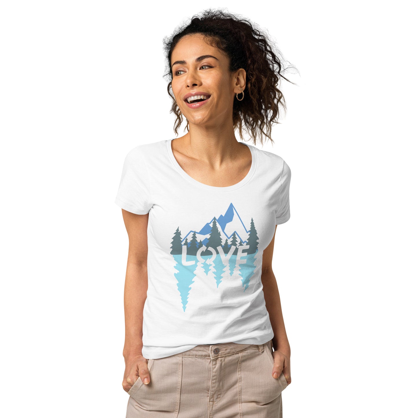 LOVE Nature Mountains Women’s Organic T-Shirt TeeSpect