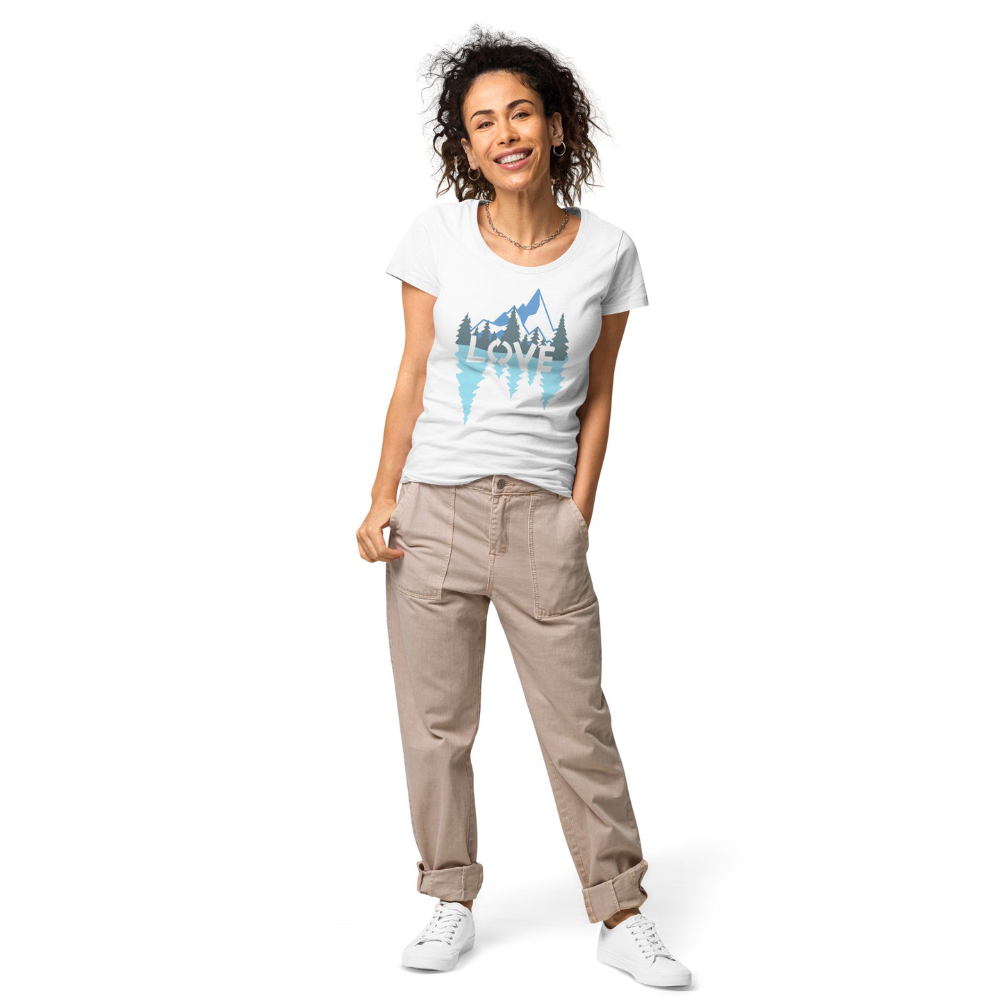 LOVE Nature Mountains Women’s Organic T-Shirt TeeSpect