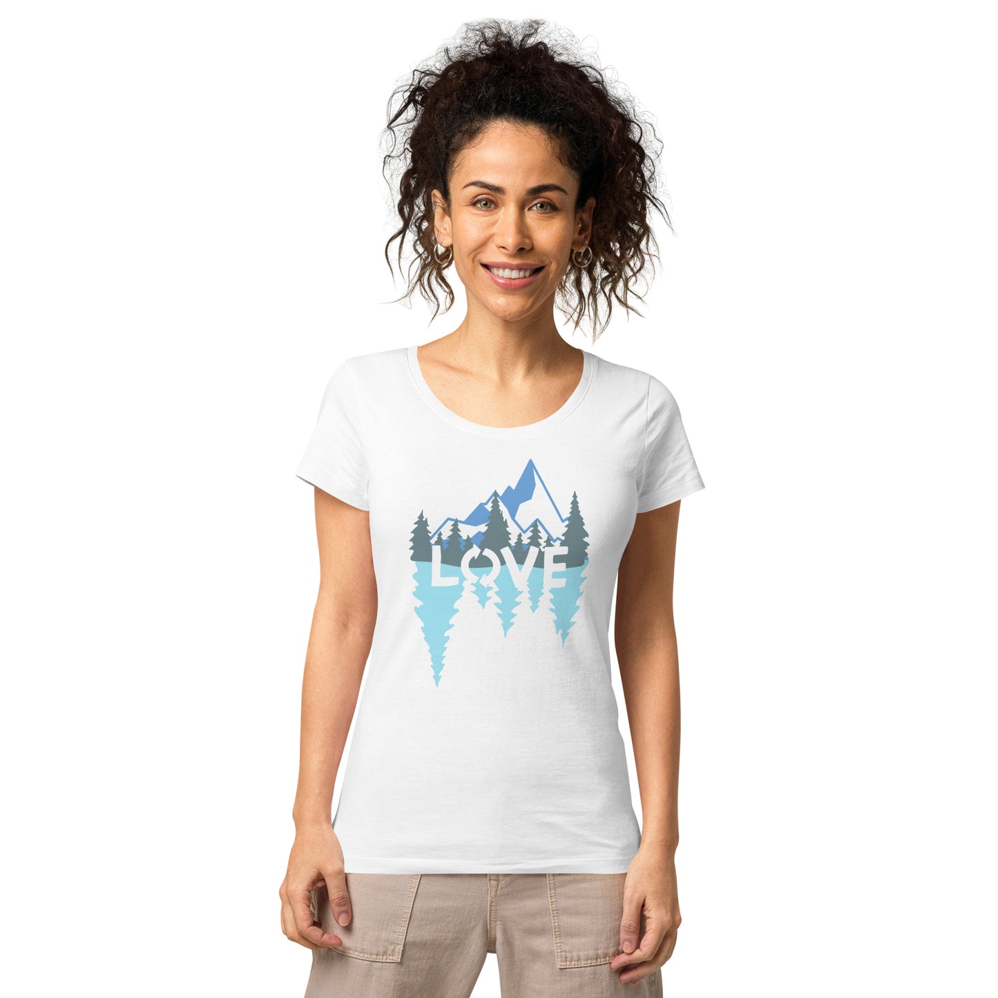 LOVE Nature Mountains Women’s Organic T-Shirt TeeSpect