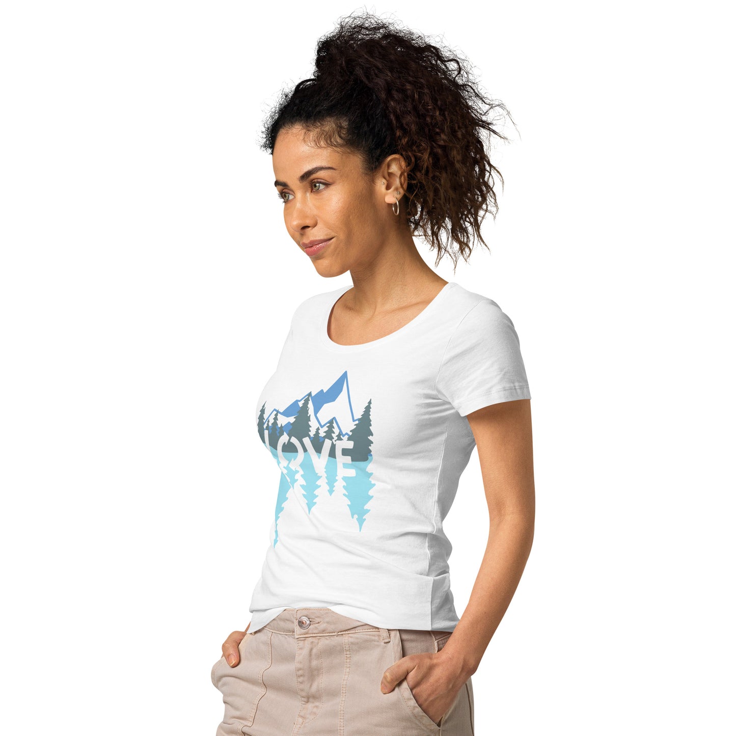 LOVE Nature Mountains Women’s Organic T-Shirt TeeSpect