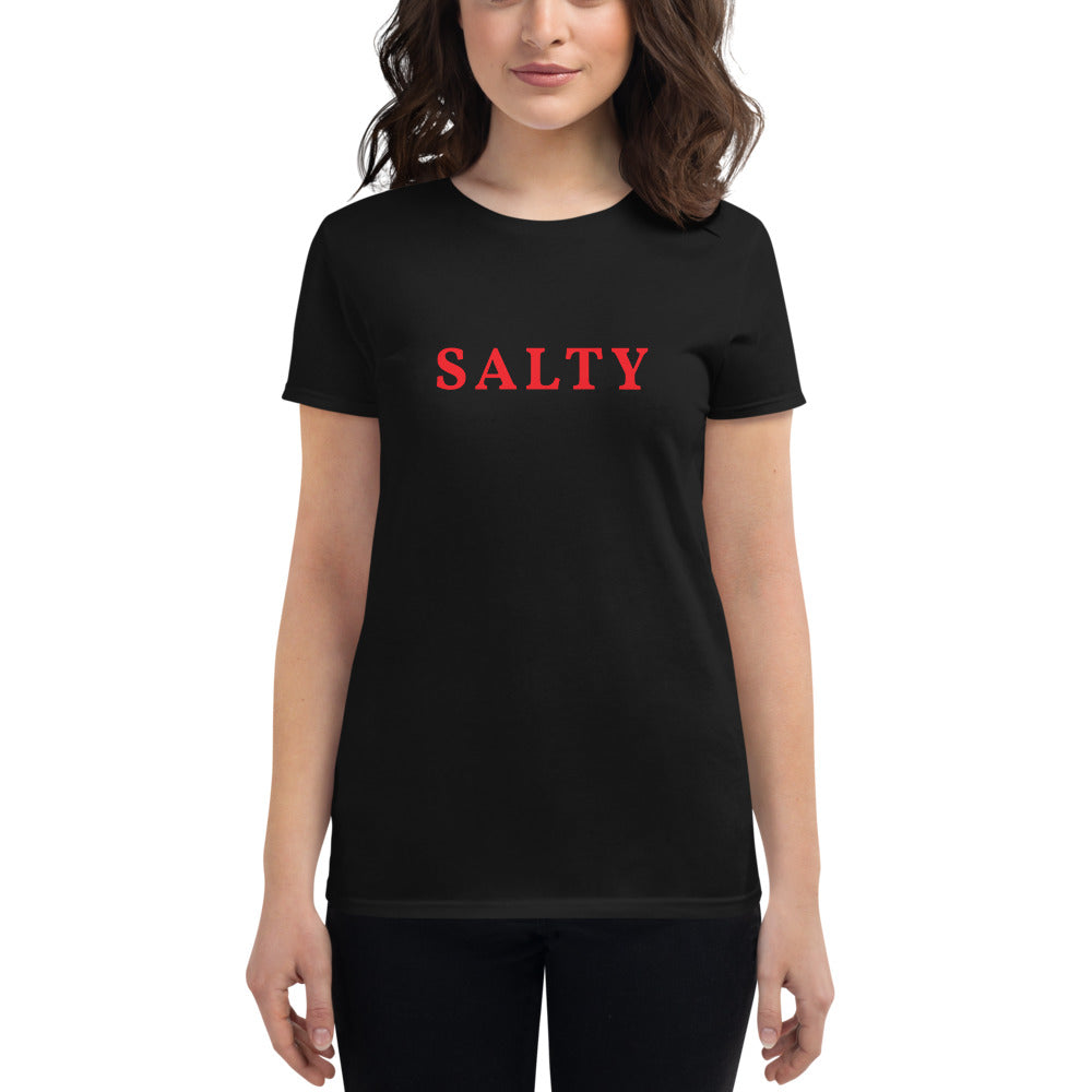 Custom Text Front And Back Personalize Women's Fashion Fit T-Shirt | Gildan 880 TeeSpect