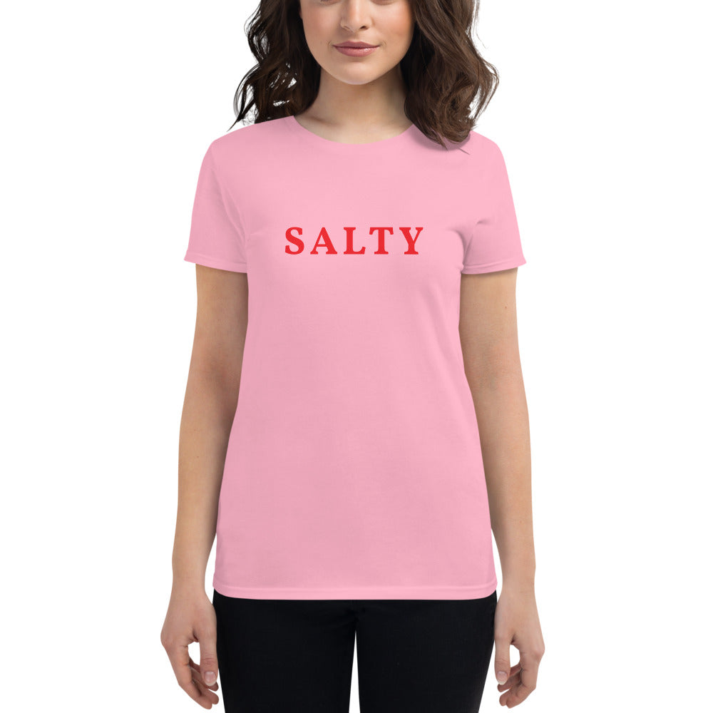 Custom Text Front And Back Personalize Women's Fashion Fit T-Shirt | Gildan 880 TeeSpect