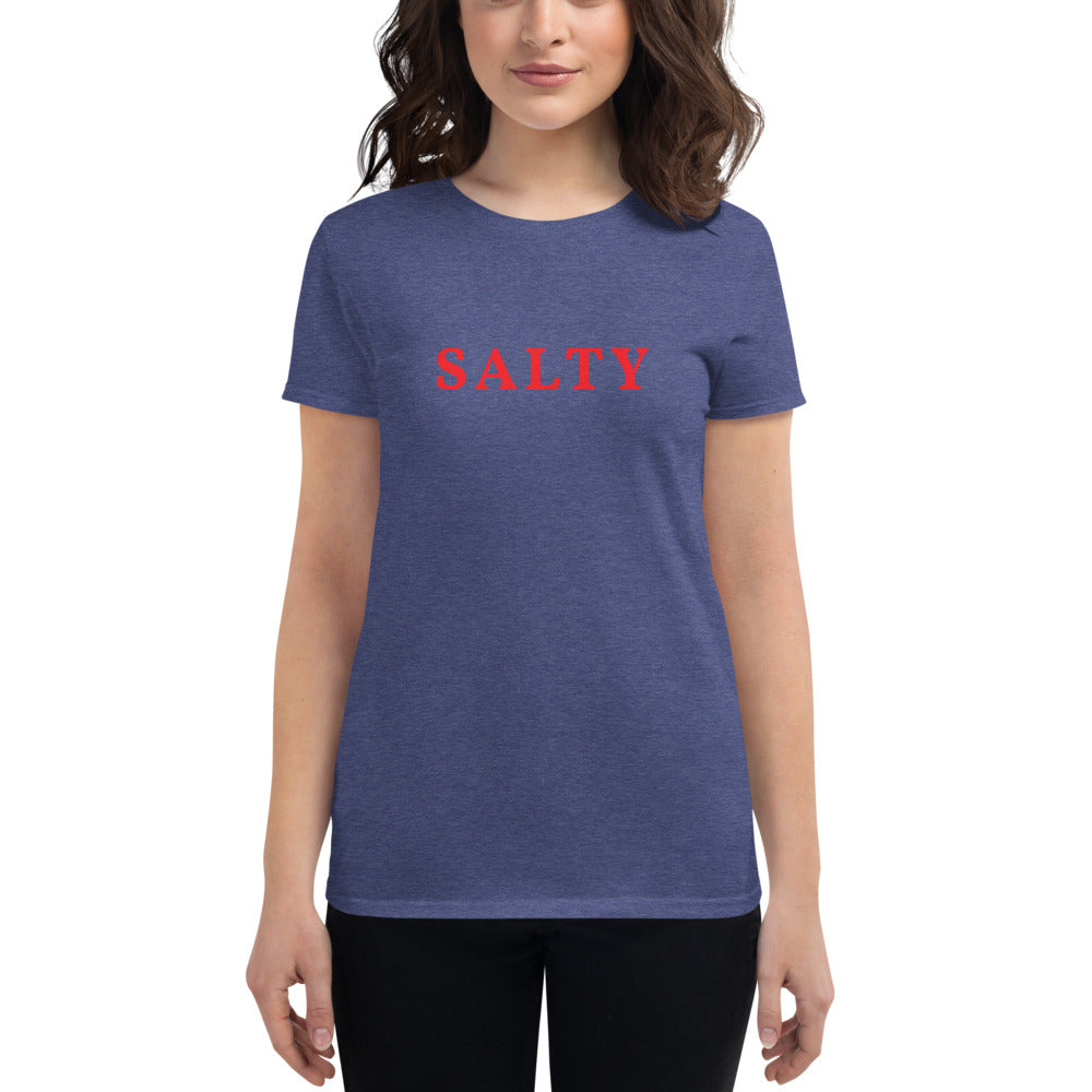 Custom Text Front And Back Personalize Women's Fashion Fit T-Shirt | Gildan 880 TeeSpect