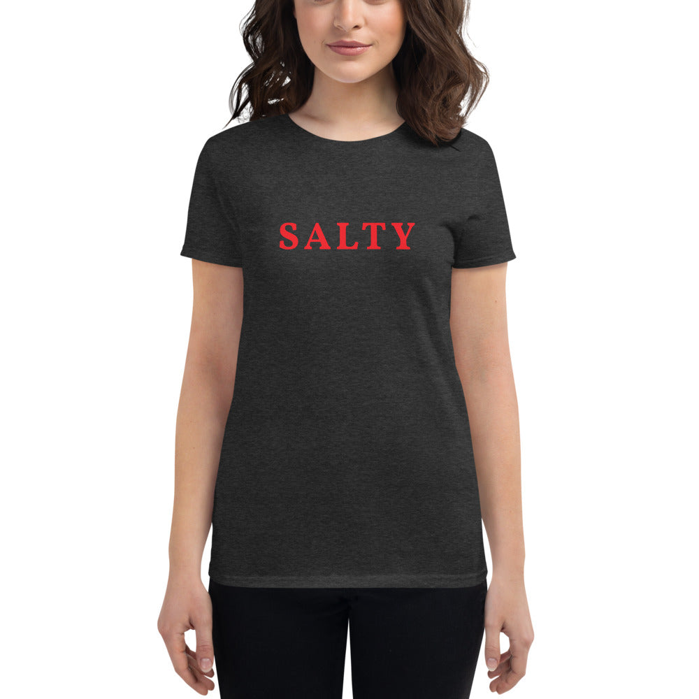 Custom Text Front And Back Personalize Women's Fashion Fit T-Shirt | Gildan 880 TeeSpect