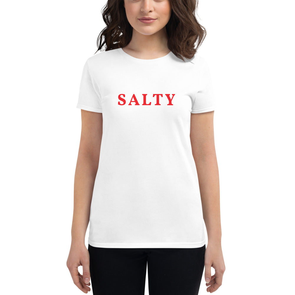 Custom Text Front And Back Personalize Women's Fashion Fit T-Shirt | Gildan 880 TeeSpect