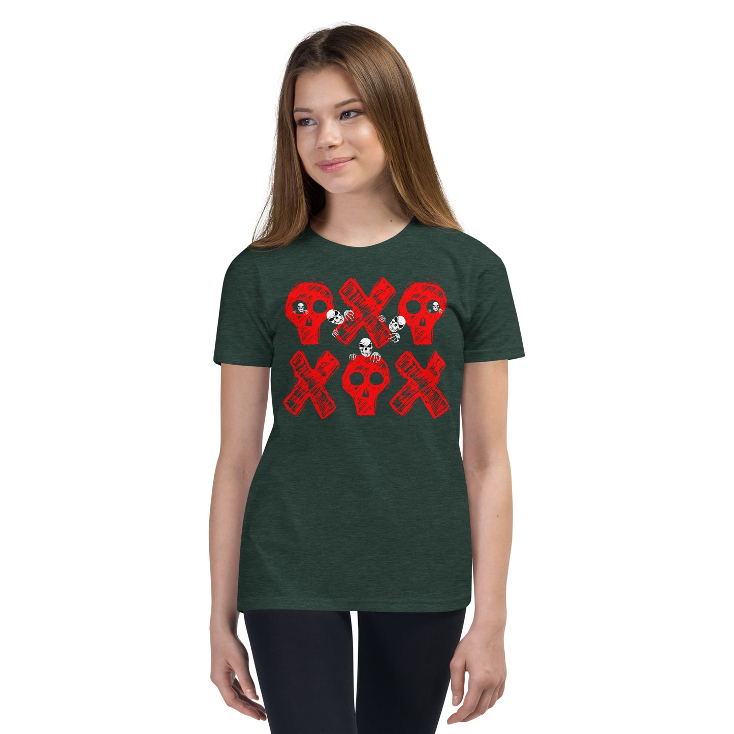 Spooky Show Peek-A-Boo Halloween Ghouls Premium Youth Short Sleeve T-Shirt TeeSpect