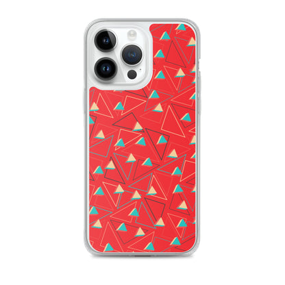 Triangular Candied Red iPhone Case