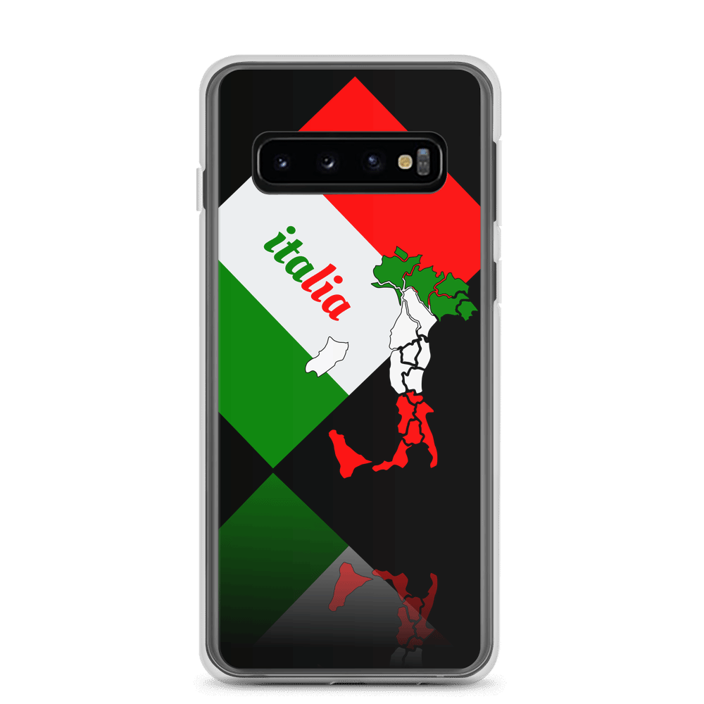 Elegant Italia - Italy Flag And Map Samsung Black Case TeeSpect