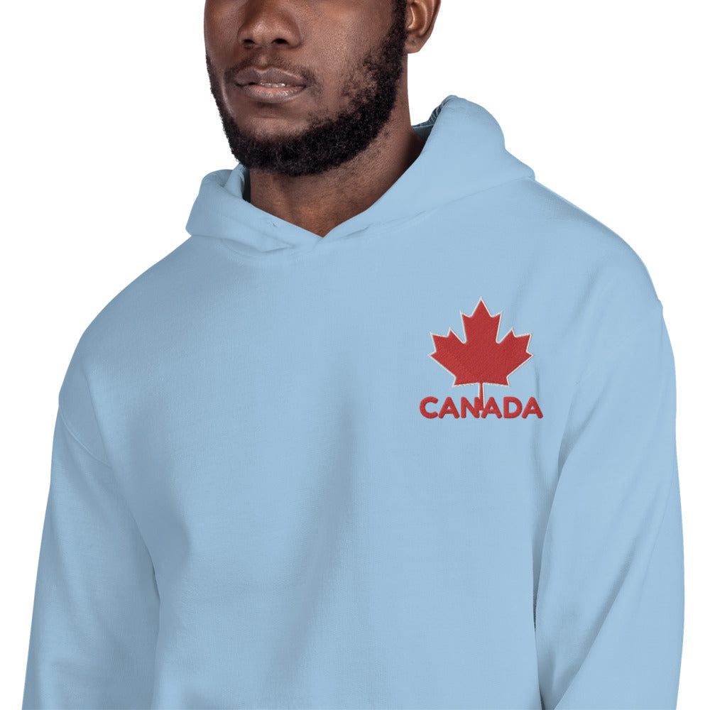 Embroidered CANADA And Maple Leaf Soft, Smooth, And Stylish Heavy Blend Unisex Hoodie TeeSpect