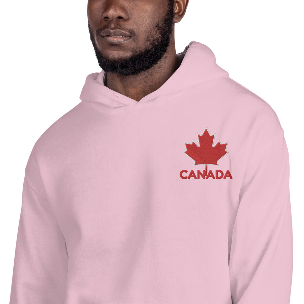 Embroidered CANADA And Maple Leaf Soft, Smooth, And Stylish Heavy Blend Unisex Hoodie TeeSpect