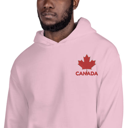 Embroidered CANADA And Maple Leaf Soft, Smooth, And Stylish Heavy Blend Unisex Hoodie TeeSpect