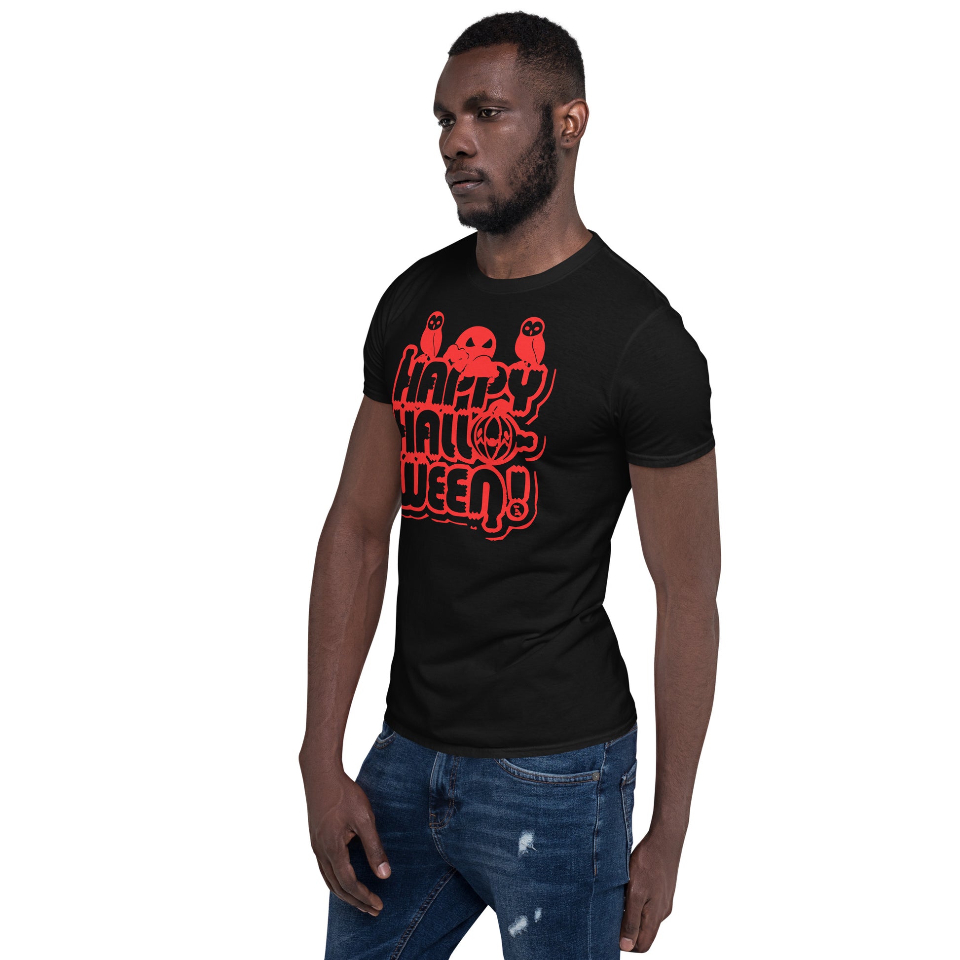 Happy Halloween! Unisex Basic Softstyle Short-Sleeve T-Shirt TeeSpect