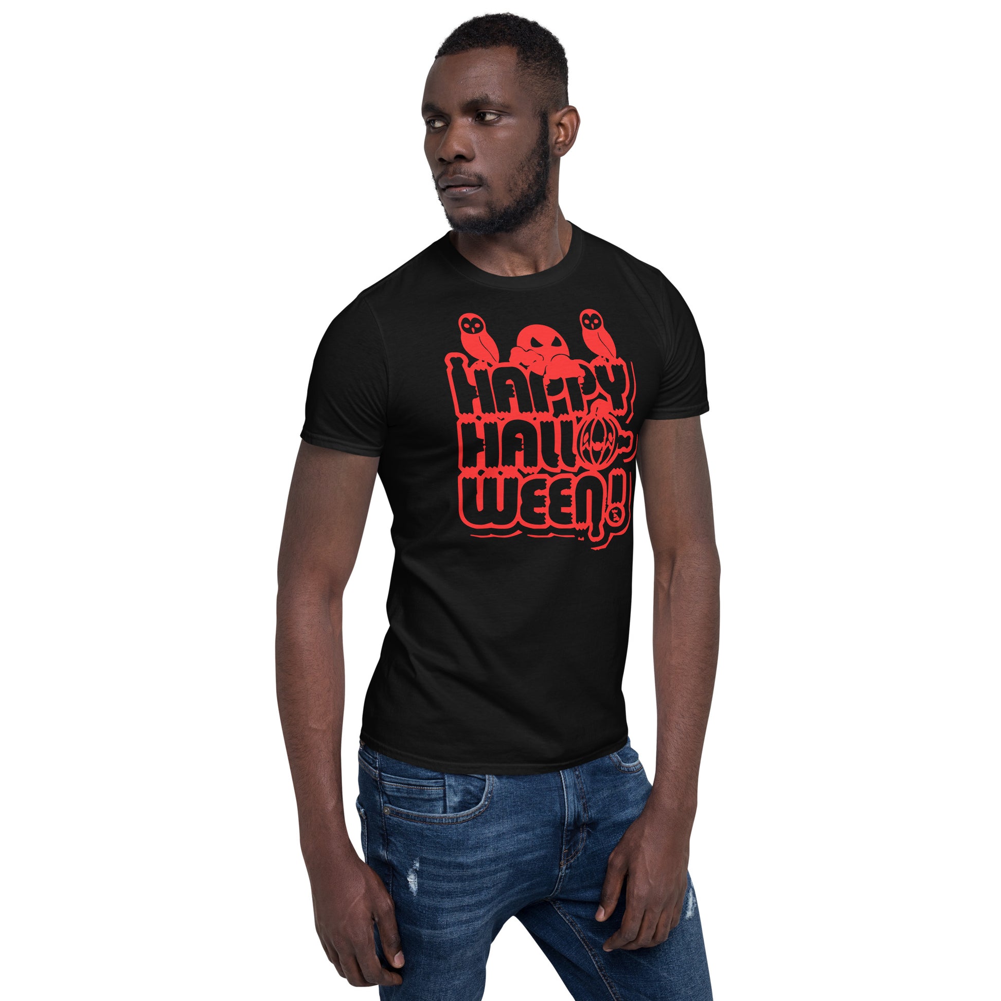 Happy Halloween! Unisex Basic Softstyle Short-Sleeve T-Shirt TeeSpect
