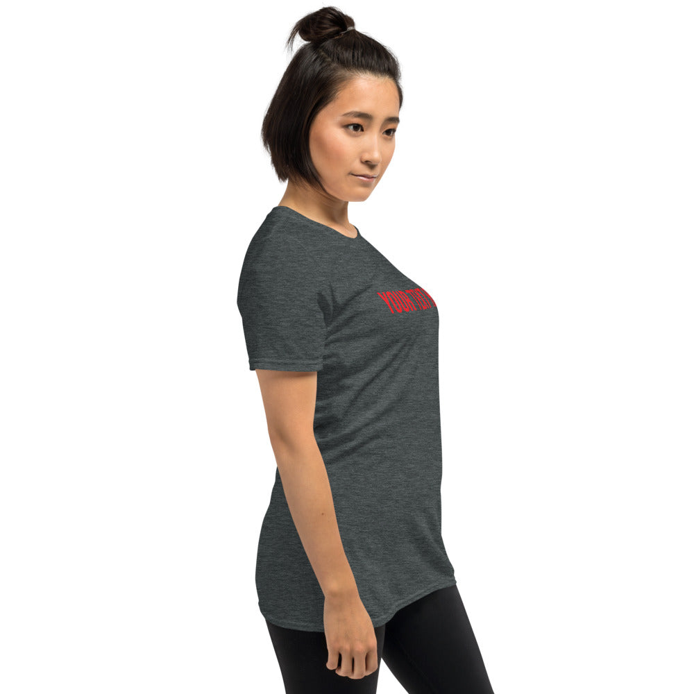 Custom Text - Name Personalized Unisex Basic Softstyle T-Shirt | Gildan 64000 TeeSpect