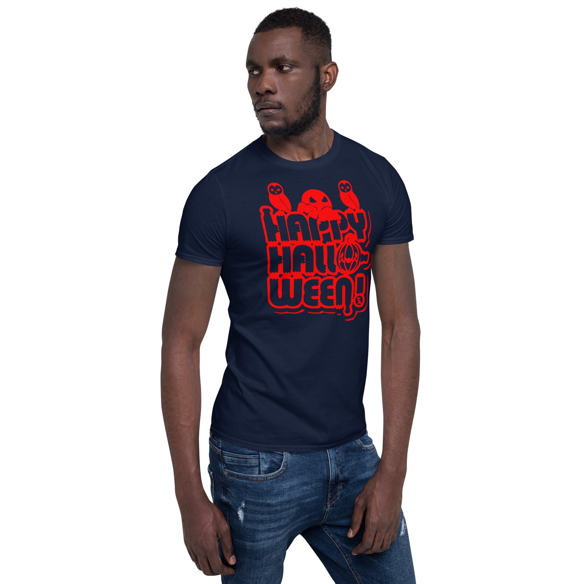 Happy Halloween! Unisex Basic Softstyle Short-Sleeve T-Shirt TeeSpect