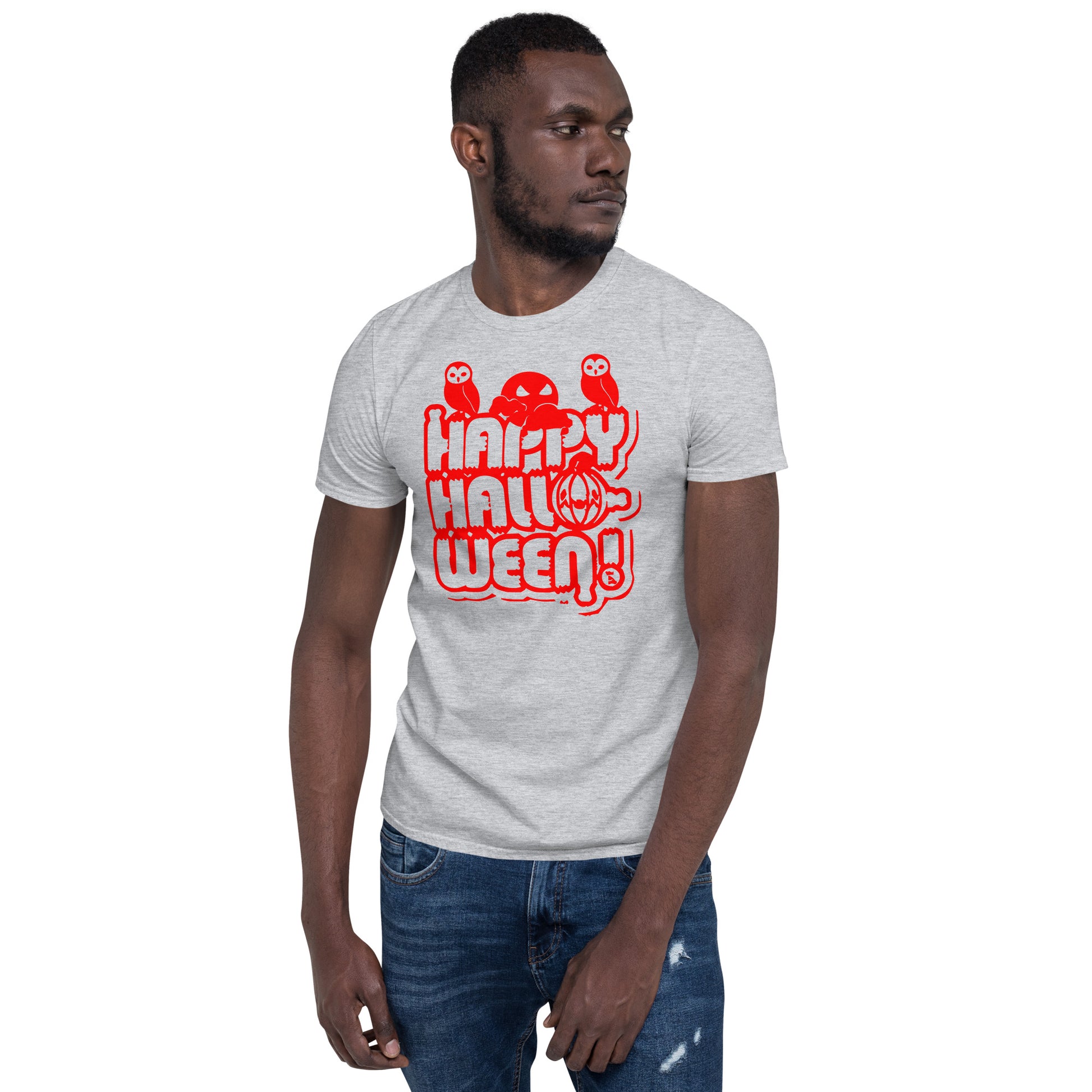 Happy Halloween! Unisex Basic Softstyle Short-Sleeve T-Shirt TeeSpect