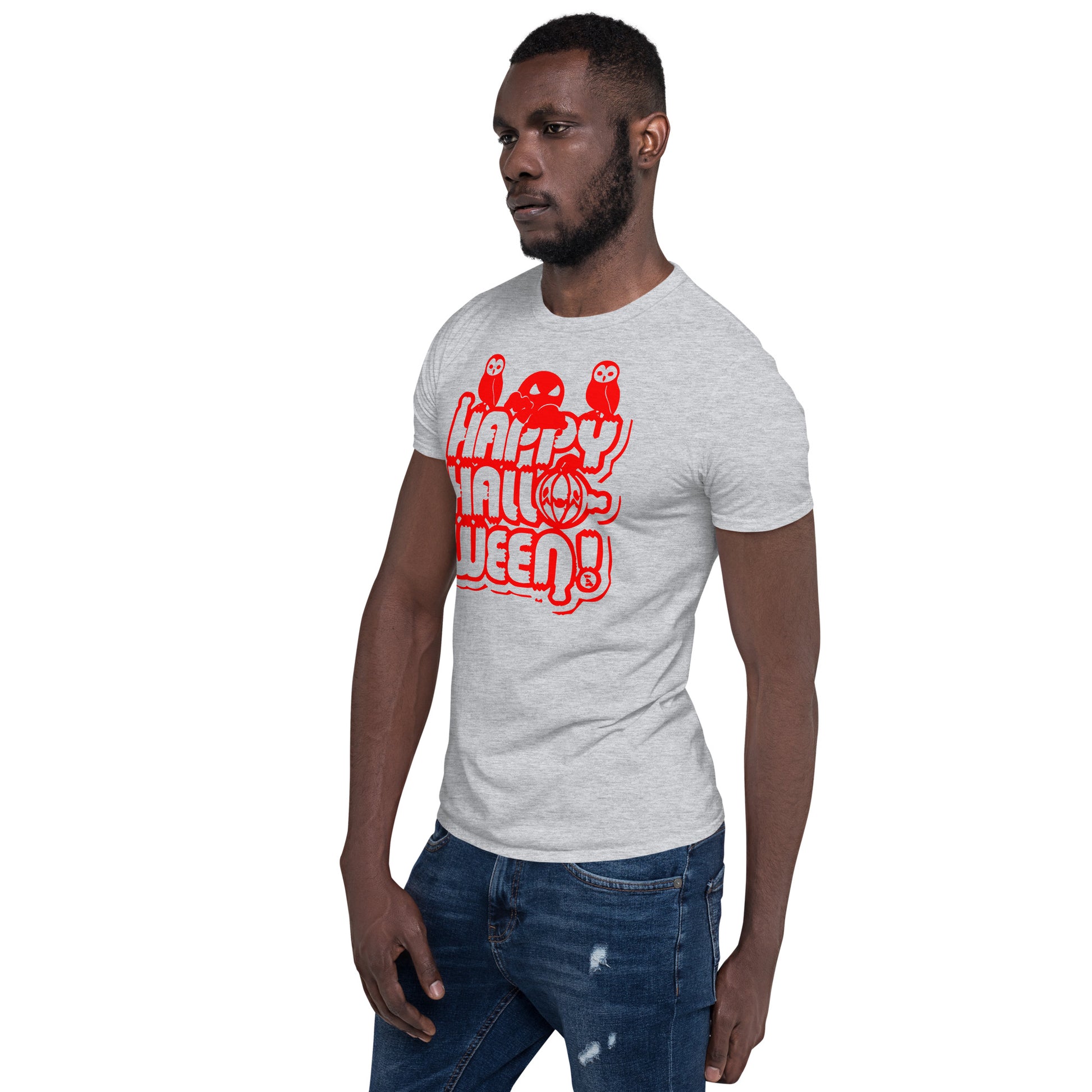 Happy Halloween! Unisex Basic Softstyle Short-Sleeve T-Shirt TeeSpect