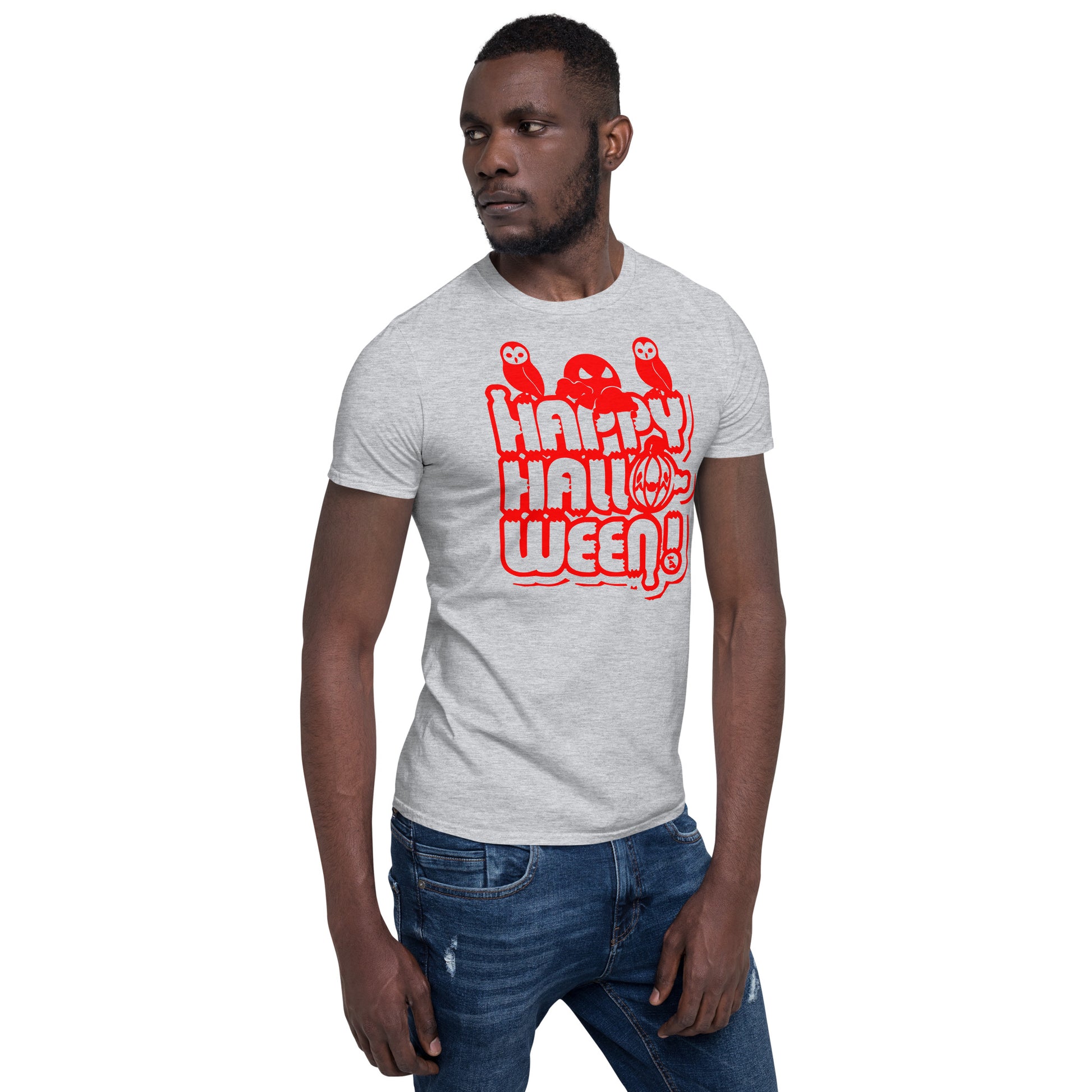 Happy Halloween! Unisex Basic Softstyle Short-Sleeve T-Shirt TeeSpect