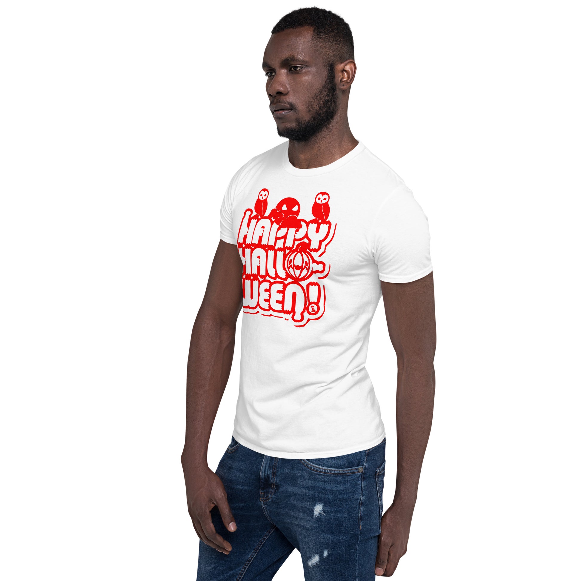 Happy Halloween! Unisex Basic Softstyle Short-Sleeve T-Shirt TeeSpect