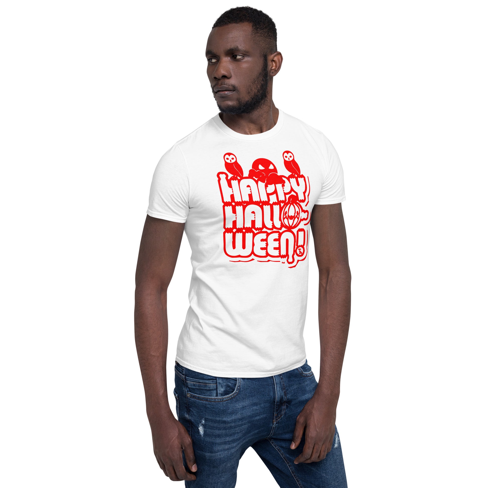 Happy Halloween! Unisex Basic Softstyle Short-Sleeve T-Shirt TeeSpect